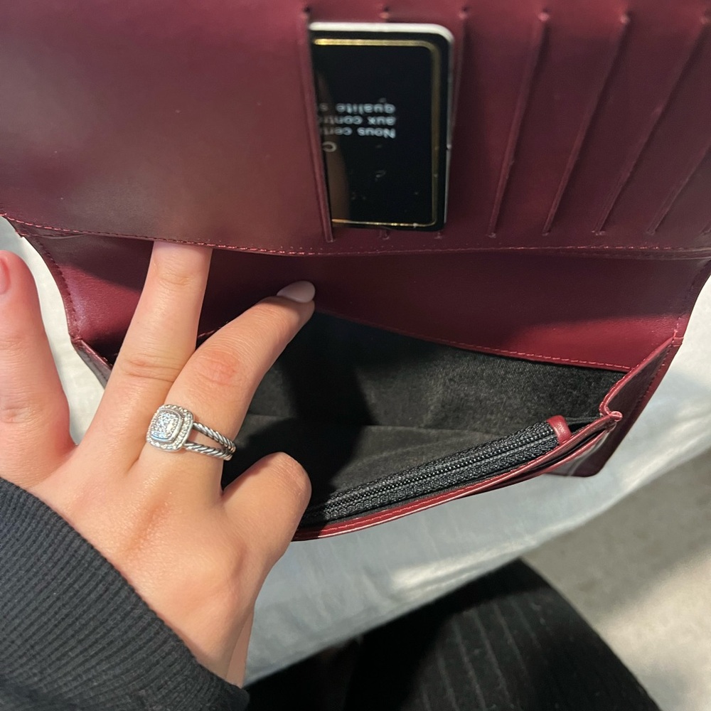 Chanel Burgundy Caviar Leather Timeless CC L Yen Wallet - Picture 10 of 15